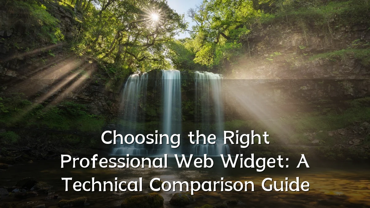 Choosing the Right Professional Web Widget: A Technical Comparison Guide