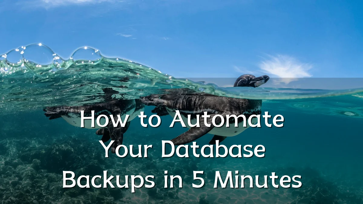 How to Automate Your Database Backups in 5 Minutes