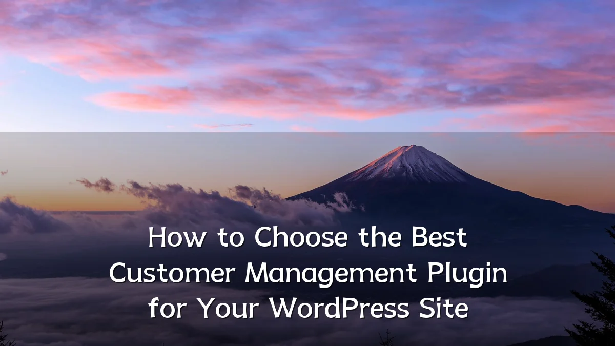How to Choose the Best Customer Management Plugin for Your WordPress Site