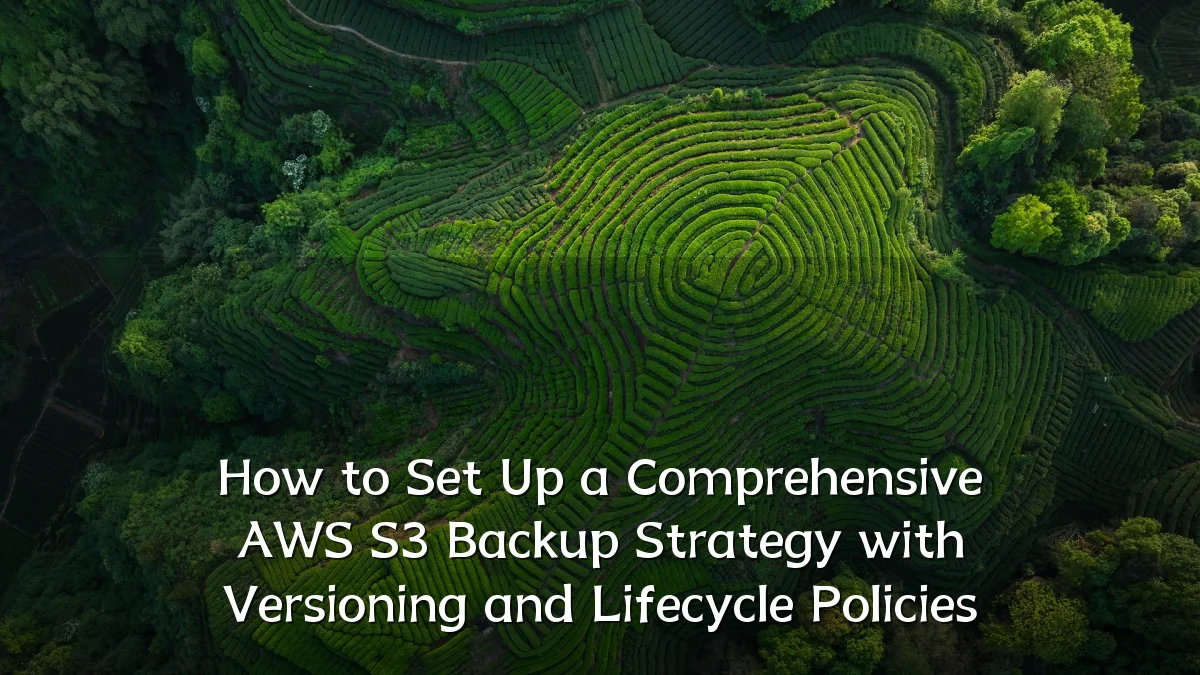 How to Set Up a Comprehensive AWS S3 Backup Strategy with Versioning and Lifecycle Policies