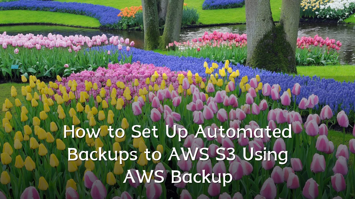 How to Set Up Automated Backups to AWS S3 Using AWS Backup