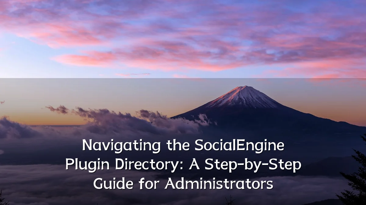 Navigating the SocialEngine Plugin Directory: A Step-by-Step Guide for Administrators