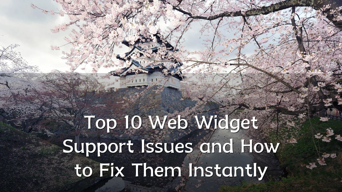 Top 10 Web Widget Support Issues and How to Fix Them Instantly