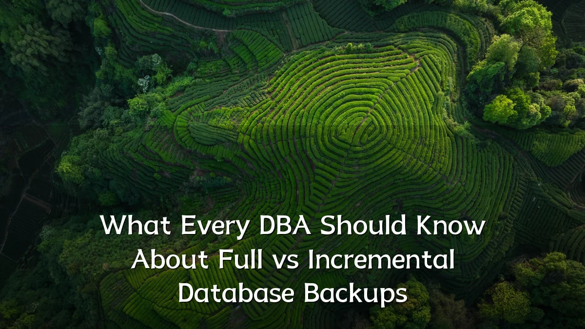 What Every DBA Should Know About Full vs Incremental Database Backups