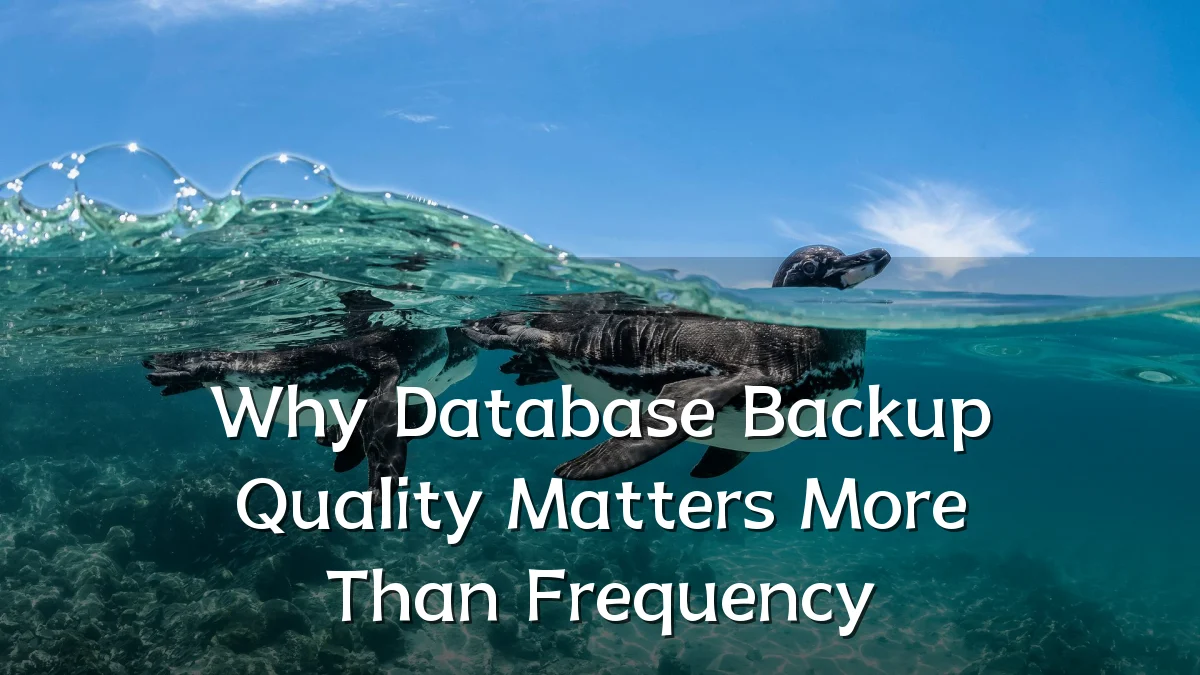 Why Database Backup Quality Matters More Than Frequency