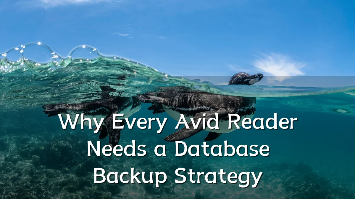 Why Every Avid Reader Needs a Database Backup Strategy